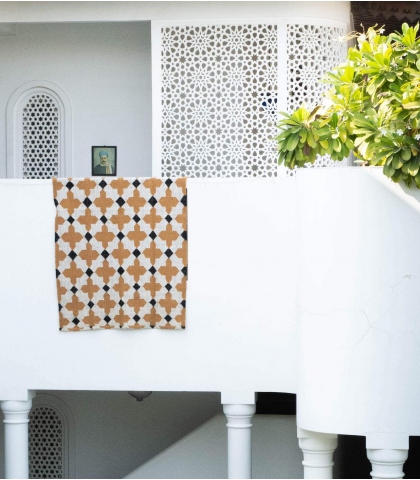 Tapis indien 120x180 cm - moutarde