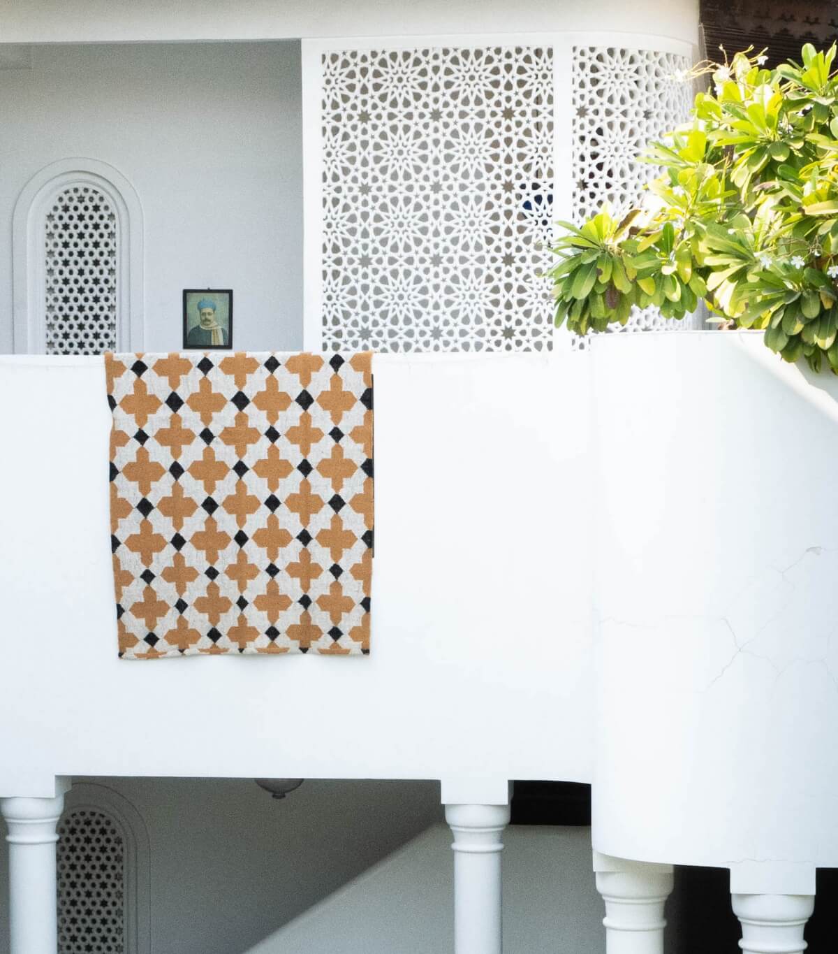 Tapis indien 120x180 cm - moutarde