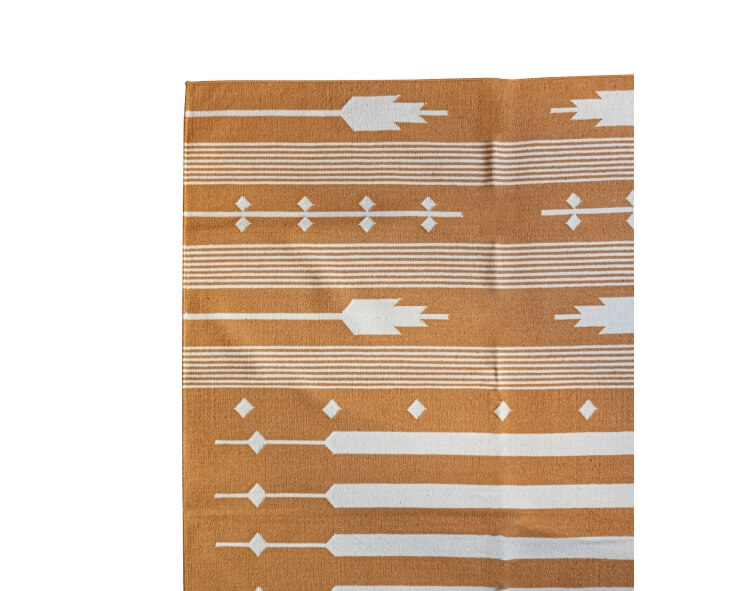 Tapis en laine 150x240 cm - moutarde