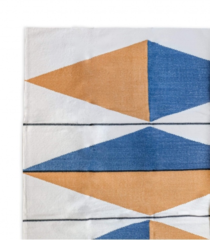 Tapis en laine 120x180 cm - bleu