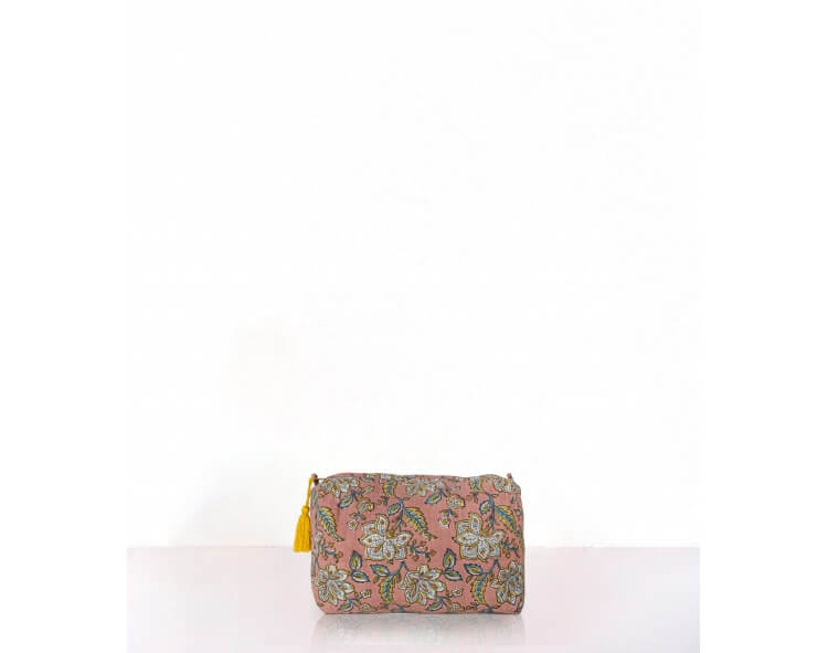 Toilet case 6x4 inches - dusty pink