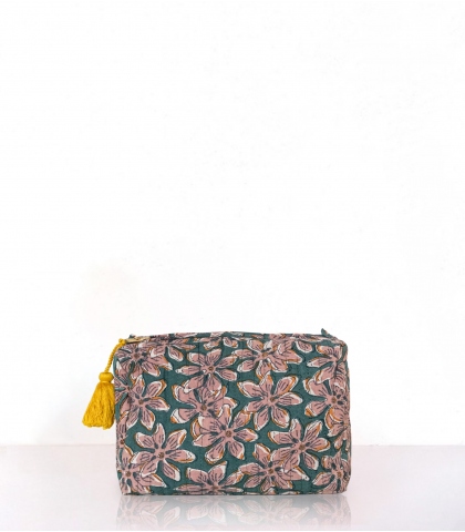 Make-up case 8x6 inches - forest green