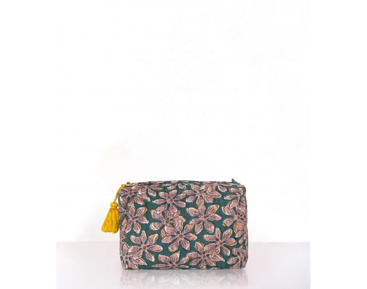Trousse de maquillage 20x15 cm - vert sapin