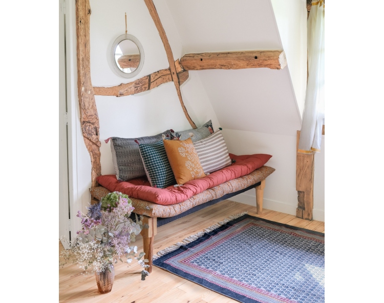 Cotton carpet 59x94 inches - offwhite