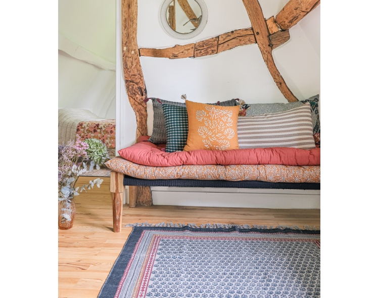 Indian daybed and home decor