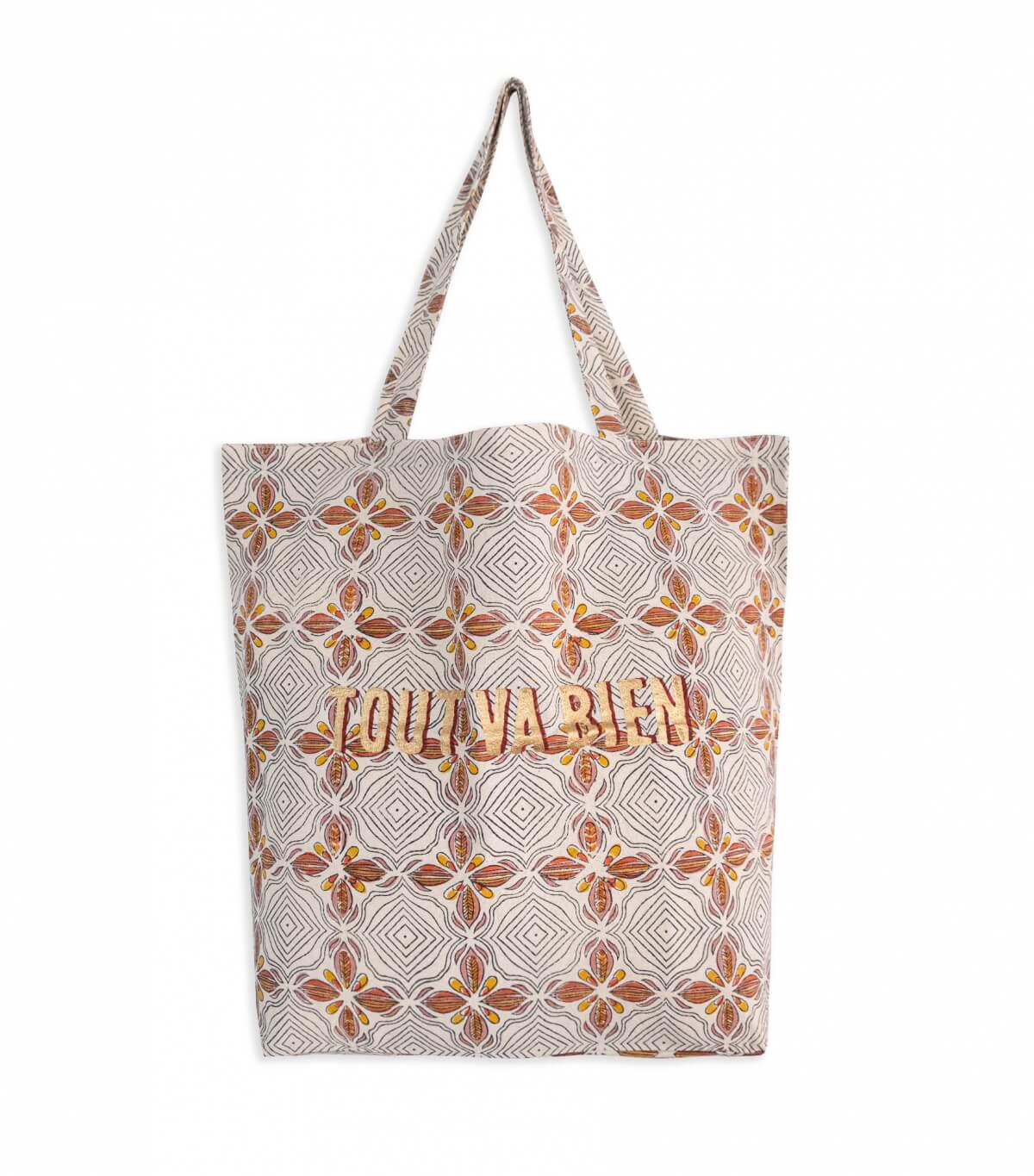Cotton tote bag - pink
