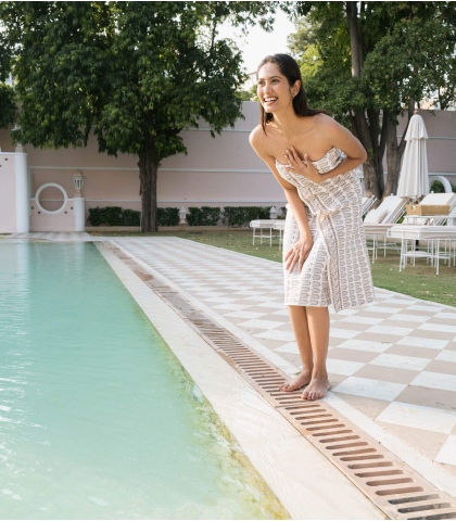 Serviette de bain 100x200 cm - écrue