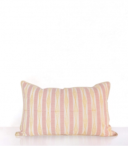 Housse De Coussin 60x60 Cm Motif Géométrique En Coton Kund Écru Jamini -  Maison