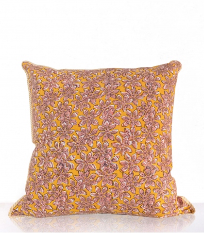 Housse de coussin 60x60 cm - moutarde