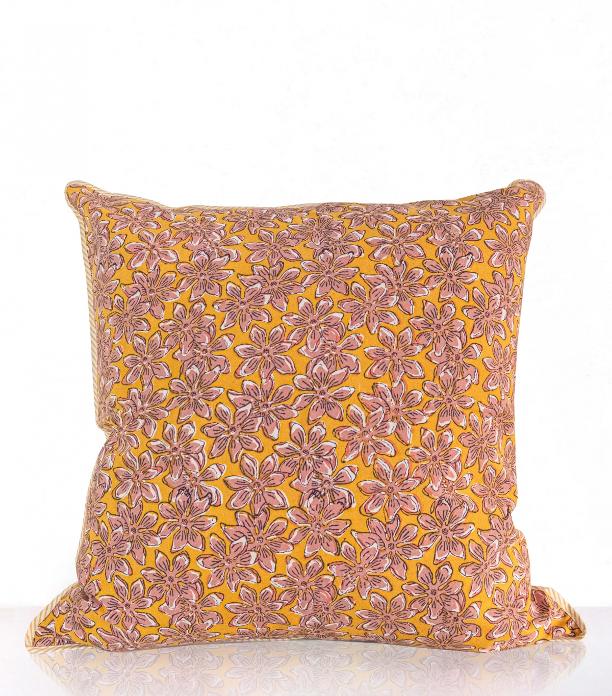 Housse de coussin 60x60 cm - moutarde