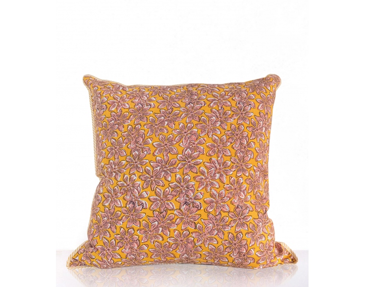 Housse de coussin 60x60 cm - moutarde