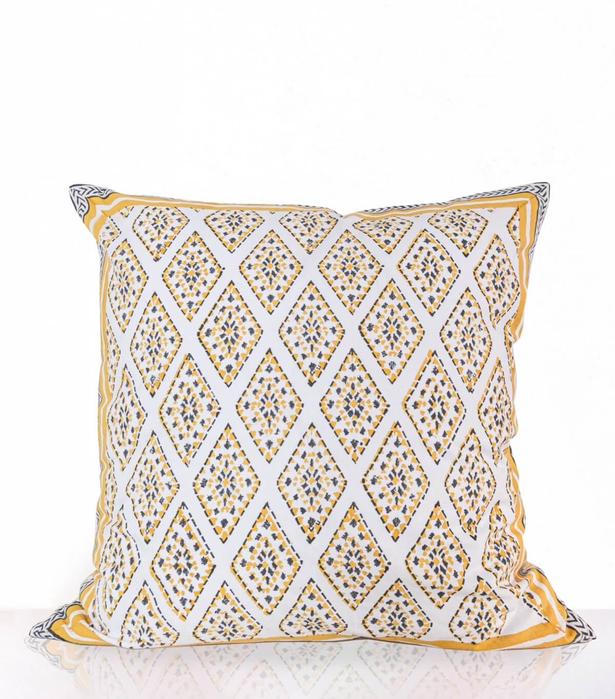 Housse de coussin 60x60 cm - moutarde
