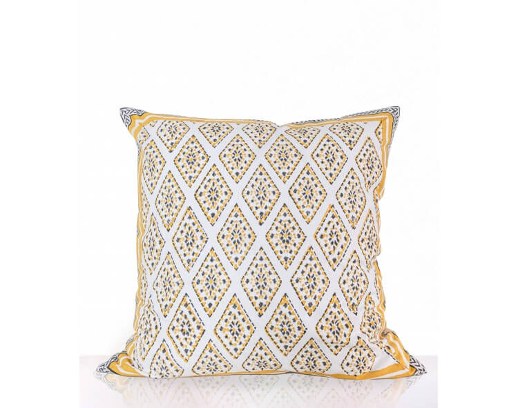 Housse de coussin 60x60 cm - moutarde
