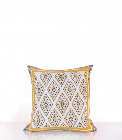 Housse de coussin 40x40 cm - moutarde