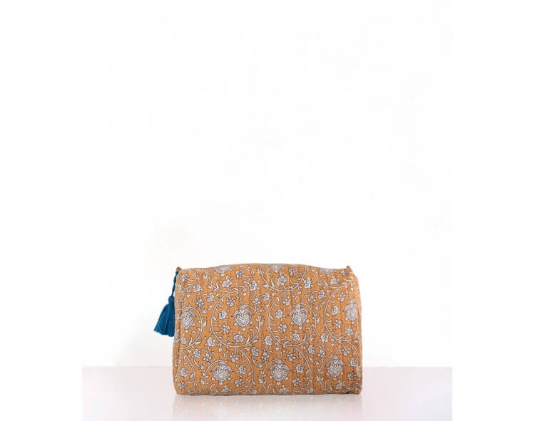 Make-up case 8x6 inches - tan