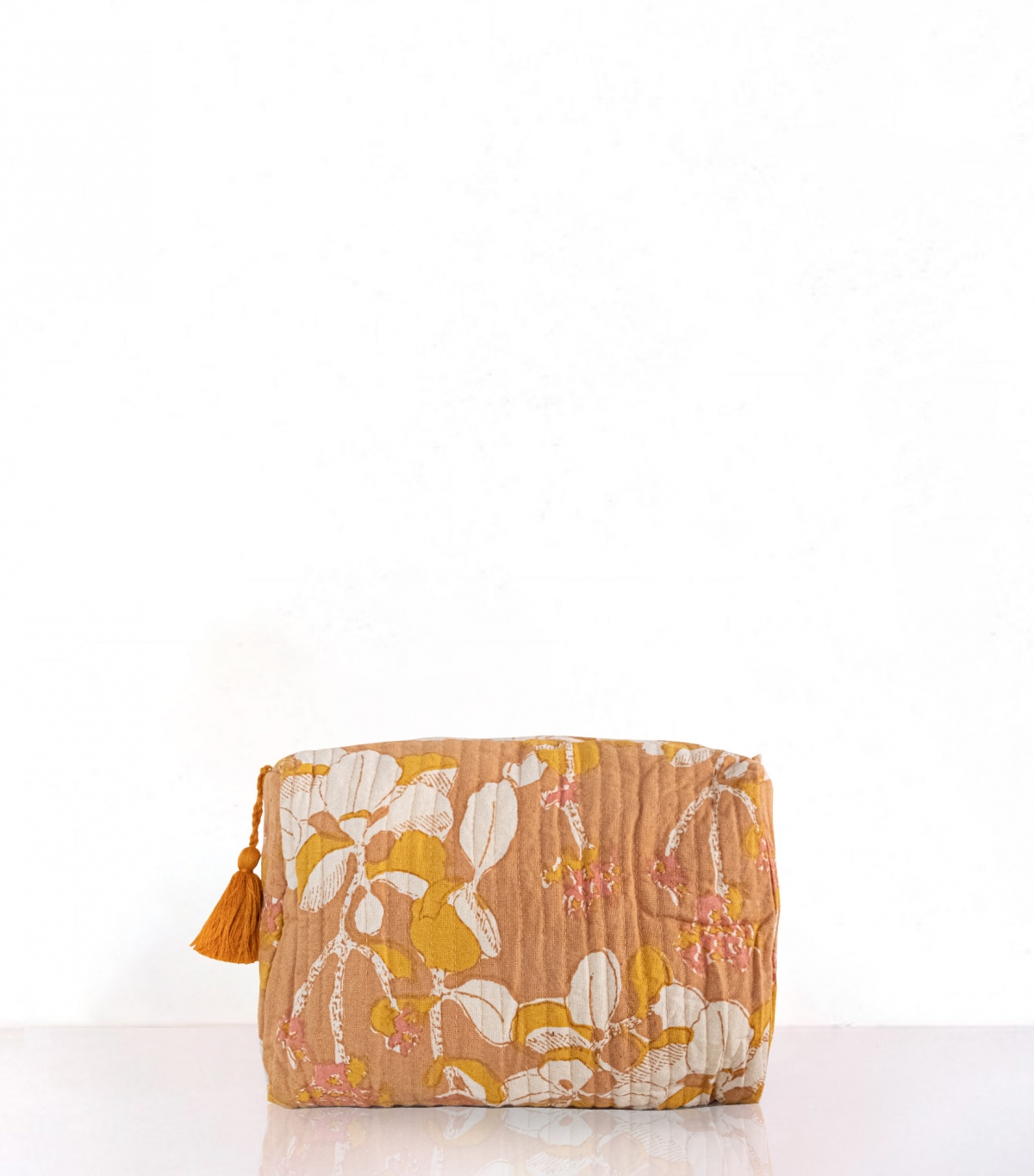 Make-up case 8x6 inches - tan
