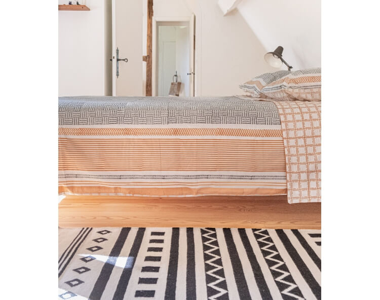 Tapis en laine 60x150 cm - écru