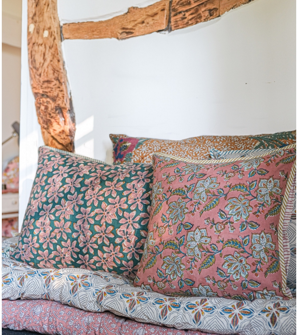 Printed floral cushion cover 16x26 inches Jamini