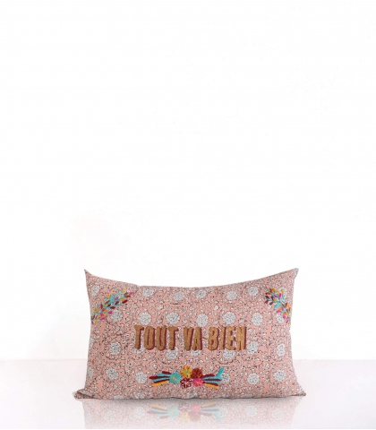 Housse de coussin 30x50 cm - rose