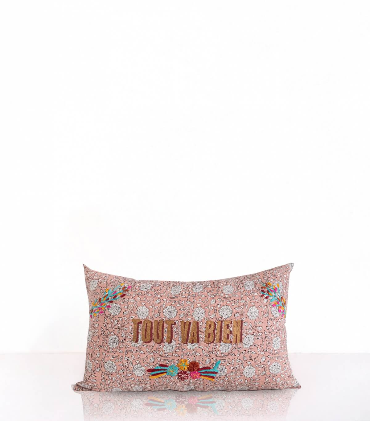 Cushion cover 12x20 inches - nude pink
