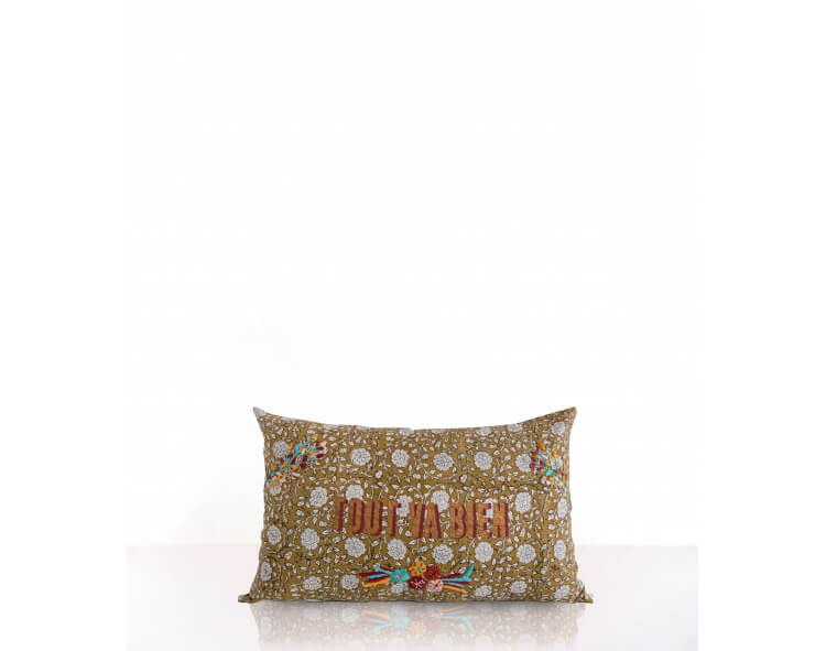 Cushion cover 12x20 inches - olive