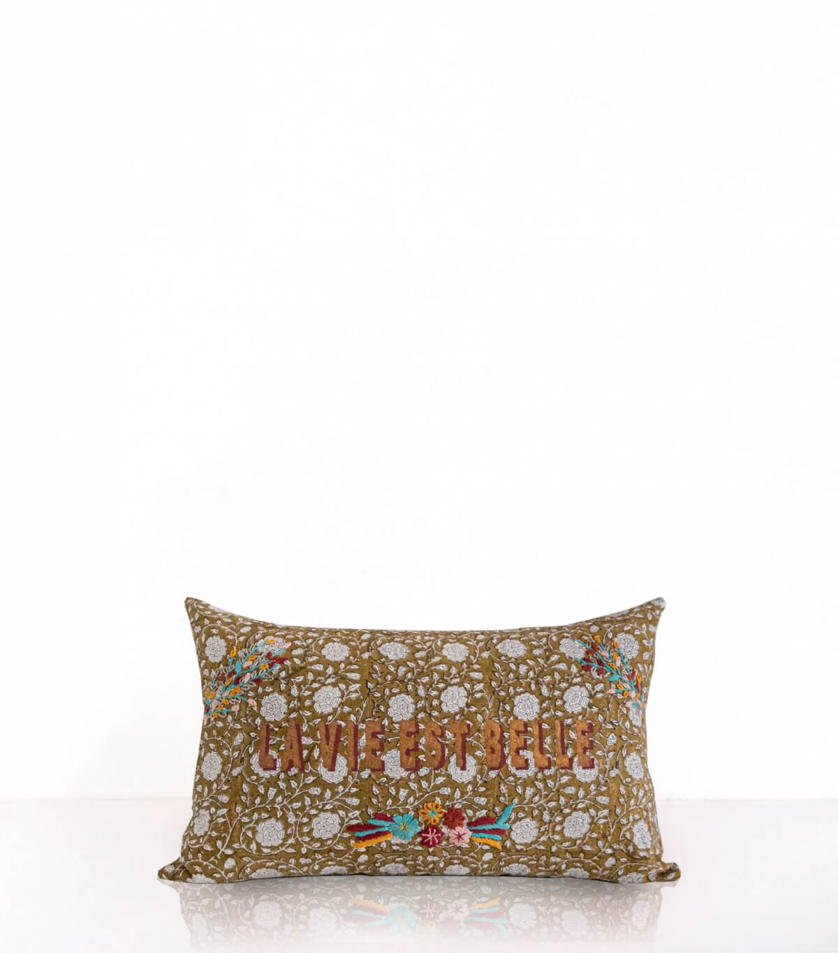 Cushion cover 12x20 inches - olive