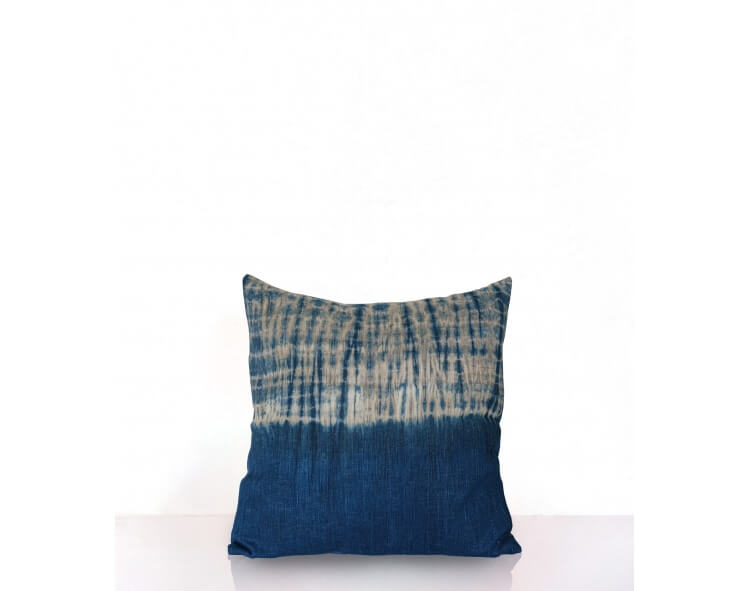 Naturally dyed 16x16 inches - indigo