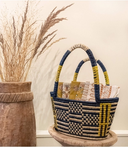 Indian basket - blue