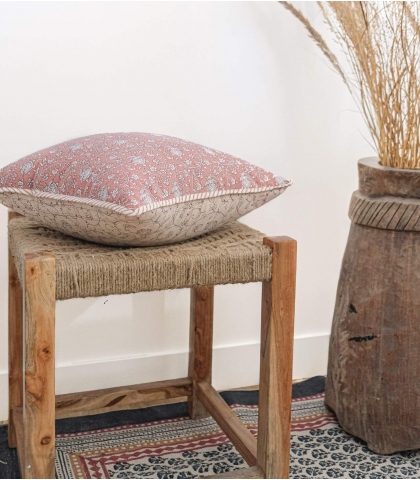 Indian stool beige