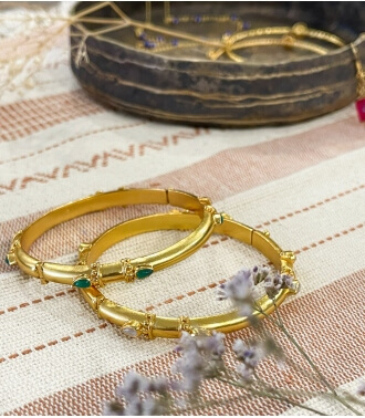 Gold plated bracelets 2 inches