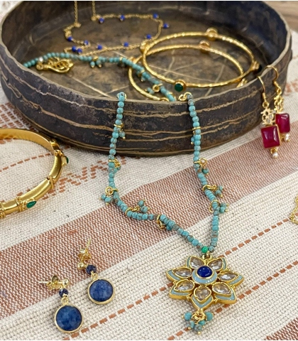 Bijoux indiens argent plaqué or