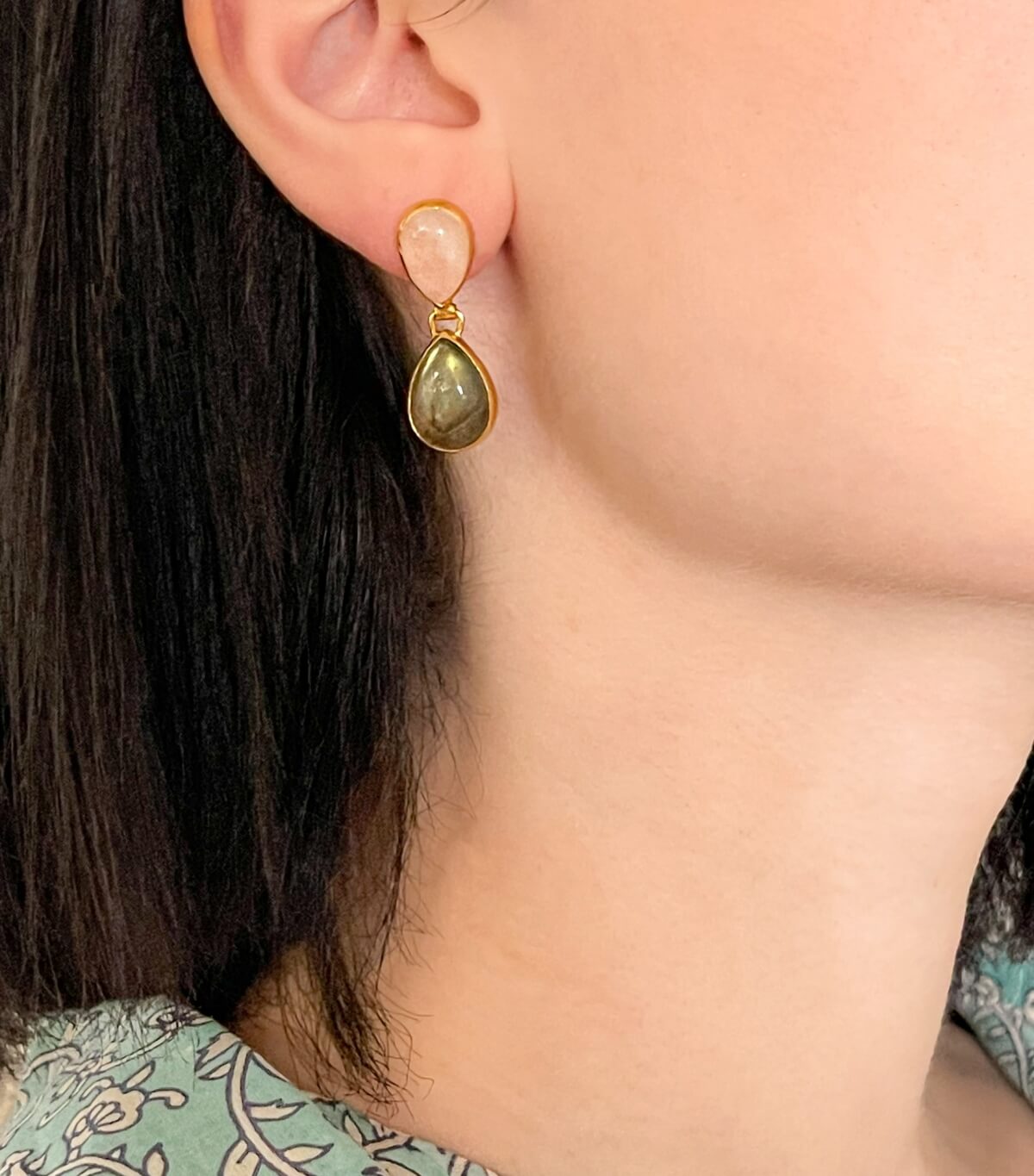 Indian gold plated earrings