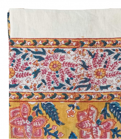 Printed curtain 43x98 inches - multi yellow