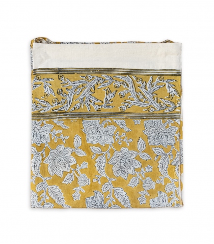 Printed curtain 43x98 inches - yellow