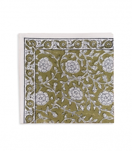 Serviette de table 45x45 cm - olive