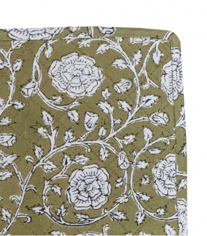 Dessous de plat imprimé 20x20 cm - olive