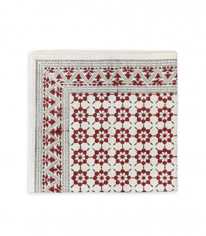 Printed napkin 18x18 inches - red