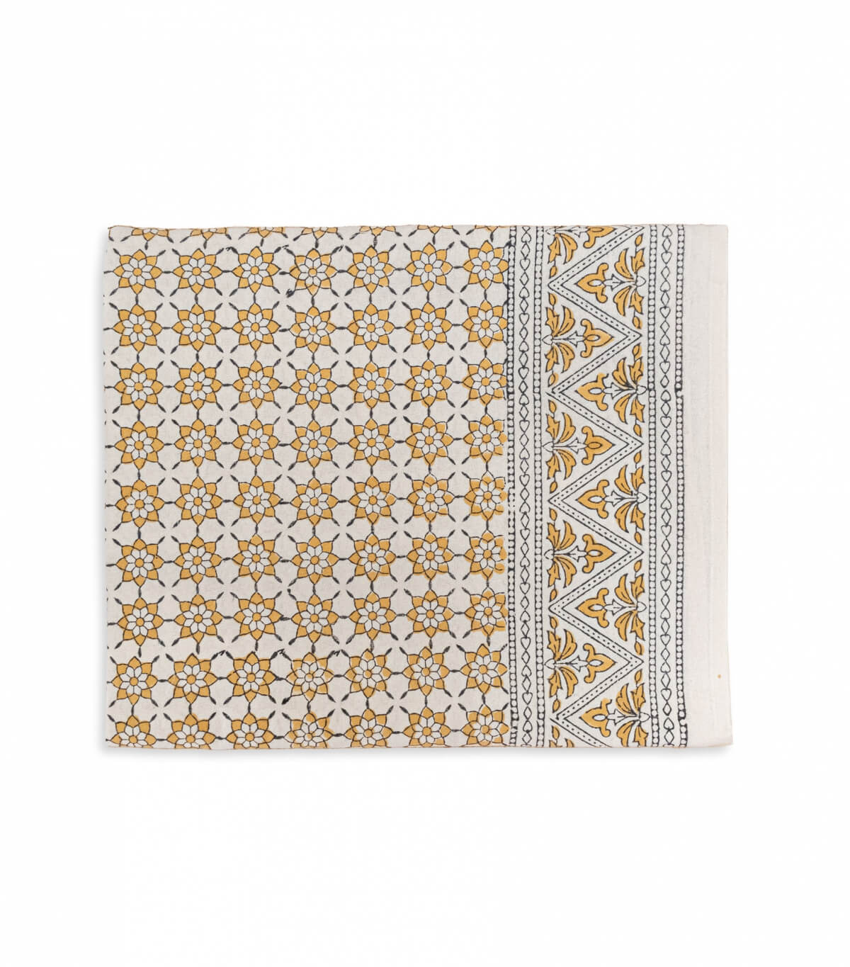 Nappe imprimée 140x235 cm - jaune