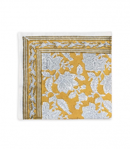 Printed napkin 18x18 inches - yellow