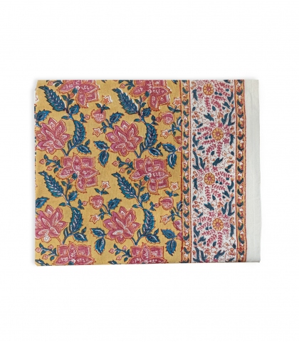Nappe rectangulaire 140x235 cm - jaune multi
