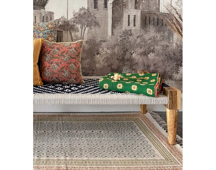 Tapis en coton 150x240 cm - bronze