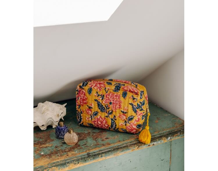 Boho chic hand made toilet pouch
