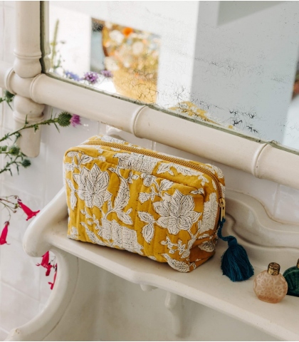 Pochette de voyage imprimée en coton - Jamini