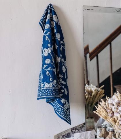 Indian naturally dyed cotton scarf