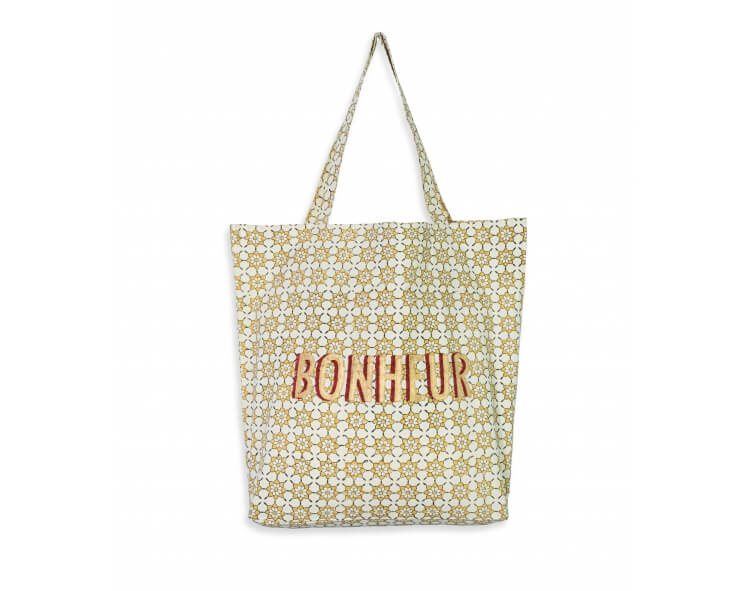 Indian shopping bag 16x18x5 inches - yellow