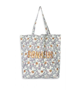 Cotton tote bag 16x18x5 inches - offwhite