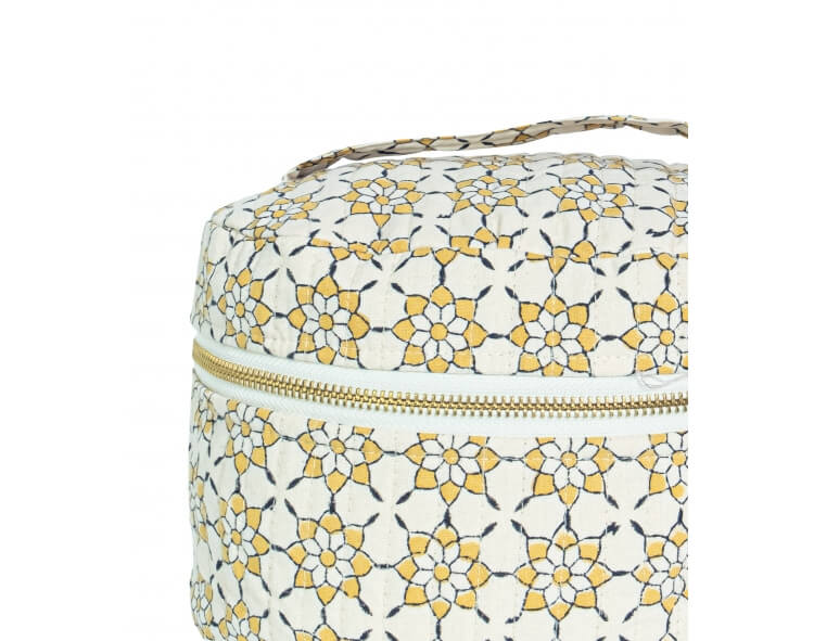 Vanity case 10x8x7 inches - yellow