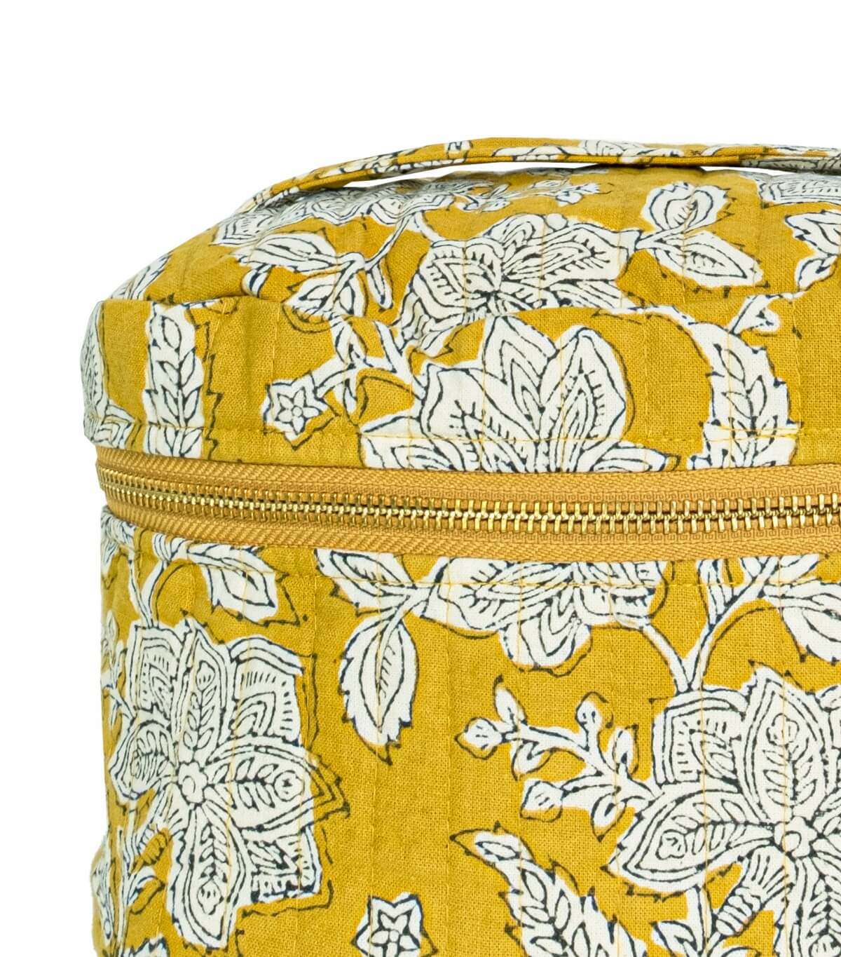Vanity case 10x8x7 inches - yellow