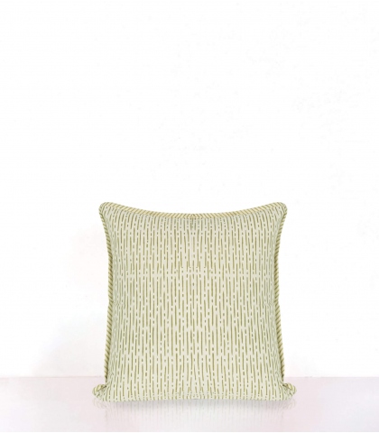 Hand printed cushion cover Banna - olive