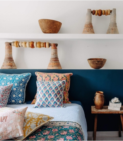 Chambre à coucher boho chic par Jamini Design